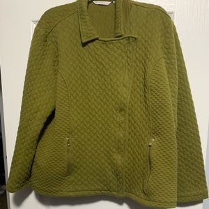 Pea Green Coat | Size XL | Issac Mizrahi live!